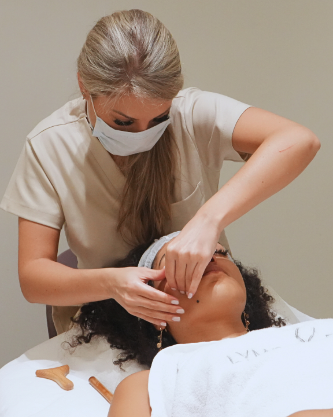 Luxury wellness treatment room